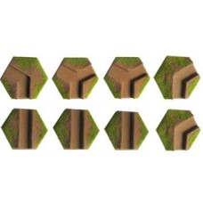 1-Hex Trench SET 1 - FLOCKED 10-15mm (8 pieces)