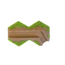 2-Hex Trench Right Bend 10-15mm - FLOCKED