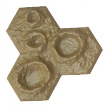 3-Hex Crater - BROWN 