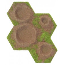 4-Hex Crater - FLOCKED