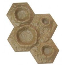 4-Hex Crater - BROWN 