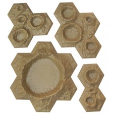 Hex Crater Set - BROWN