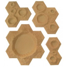 Hex Crater Set - FLOCKED DESERT