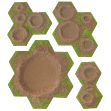 Hex Crater Set - FLOCKED