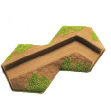 2-Hex Trench Right Bend 10-15mm - DESERT TRANSITION FLOCKED