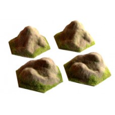 1-Hex Rocky Set - FLOCKED