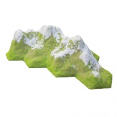 8 Hex Mountain Range - SNOW CAPPED