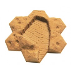 7-Hex Strongpoint 28mm - DESERT FLOCKED