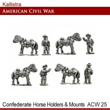 Confederate Horse Holders and Mounts