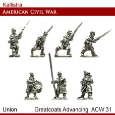 Union Greatcoats Advancing