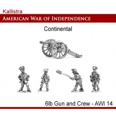 Continental 6lb Gun and  Crew