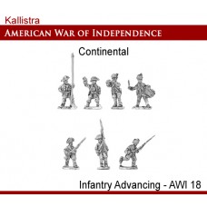 Continental Infantry Advancing