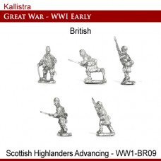 British Early War Scottish Highlanders Advancing