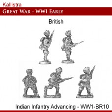 British Early War Indian Infantry Advancing