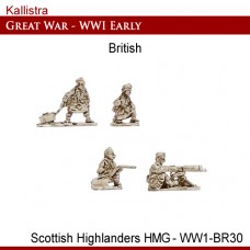 British Early War Scottish Highlanders Heavy Machine Guns