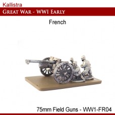 French Early War 75mm Field Guns