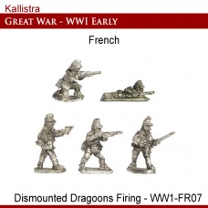 French Early War Dismounted Dragoons Firing