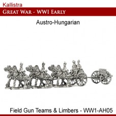 Austro-Hungarian Early War 76.5mm Field Gun Teams and Limbers