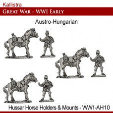 Austro-Hungarian Early War Hussar Horse Holders and Mounts