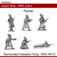 Russian Early War Dismounted Cossacks Firing