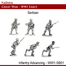 Serbian Early War Infantry Advancing