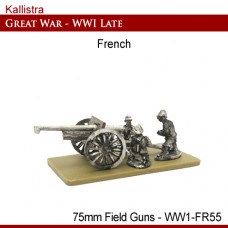 French Late War 75mm Field Guns