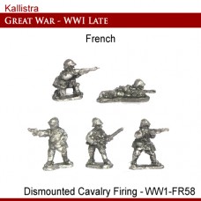 French Late War Dismounted Cavalry Firing