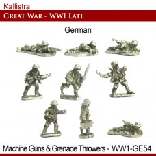 German Late War Light Machine Guns and Grenade Throwers