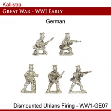 German Early War Dismounted Uhlan Firing