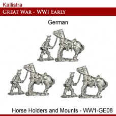 German Early War Uhlan Horse Holders and Mounts