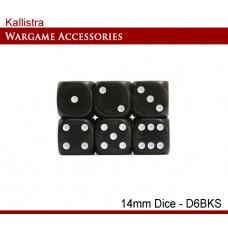 D6 Spot Dice - Black