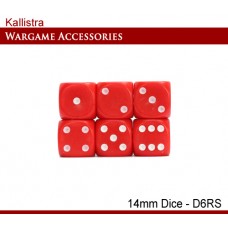 D6 Spot Dice - Red