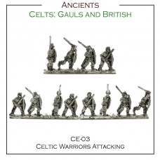 Celtic Warriors Attacking - Strip Mounted 