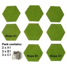 Single Hex Slope SET1 - FLOCKED