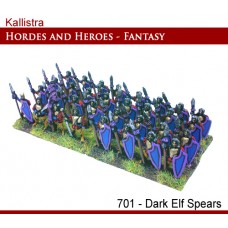 Dark Elf Spears including Command 