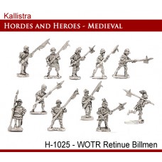 WOTR Retinue Billmen - SINGLES