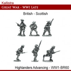 British Late War Scottish Highlanders Advancing