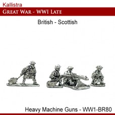 British Late War Scottish Highlanders Heavy Machine Guns