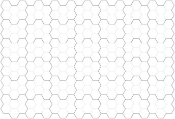 6ft x 4ft approx Hex Grid Sheet